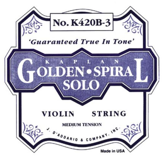 Golden Spiral Solo G-String for violin